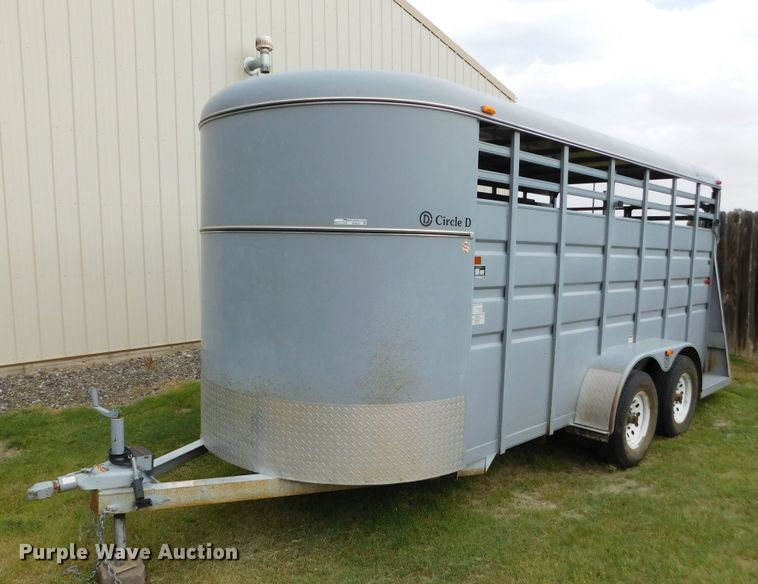 image for item GP9628 2003 Circle D  livestock trailer