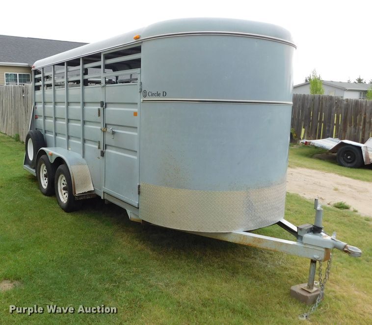 image for item GP9628 2003 Circle D  livestock trailer