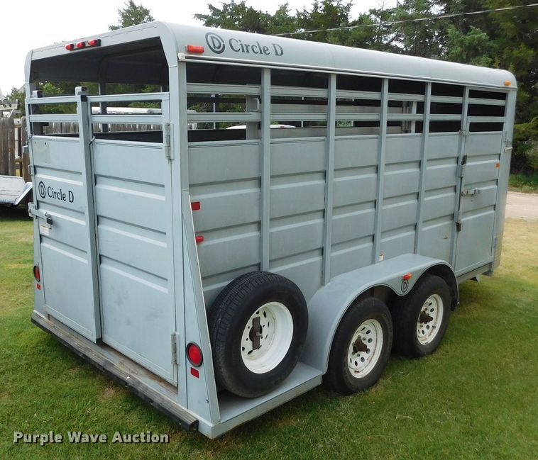 image for item GP9628 2003 Circle D  livestock trailer