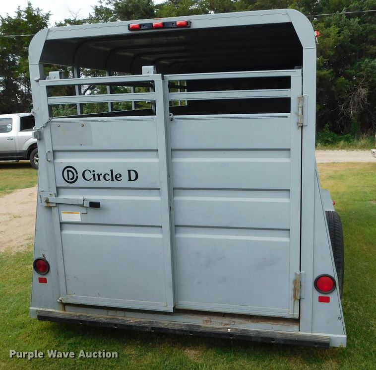 image for item GP9628 2003 Circle D  livestock trailer