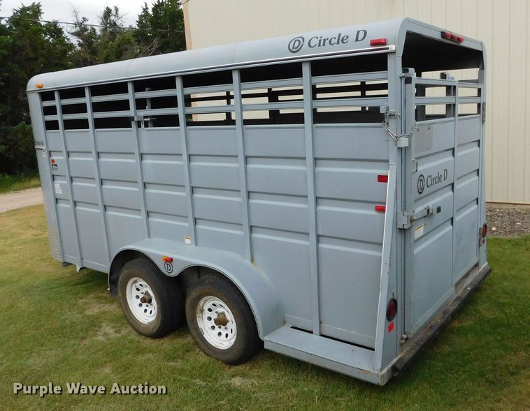 image for item GP9628 2003 Circle D  livestock trailer