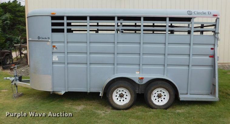 image for item GP9628 2003 Circle D  livestock trailer