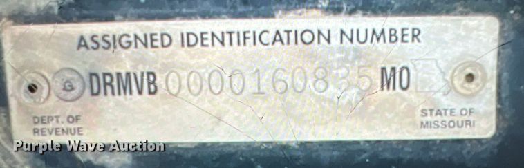 image for item II9174 2003 Behnke  sprayer trailer