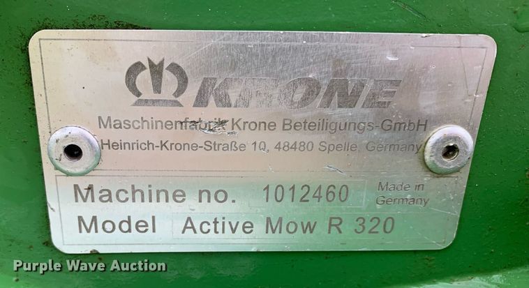 image for item LH9760 Krone Active Mow R 320  disc mower
