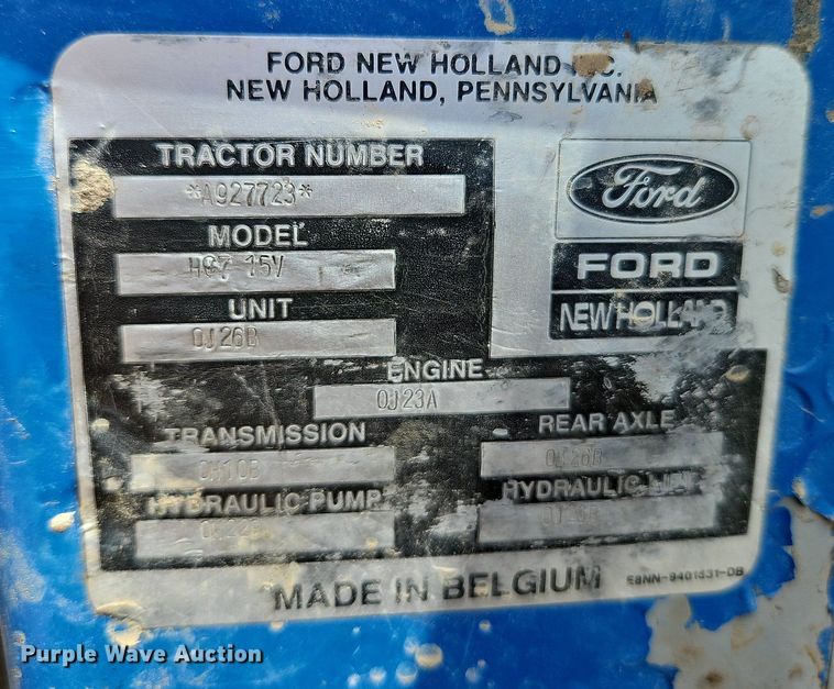 image for item LM9079 1990 Ford 8730  MFWD tractor