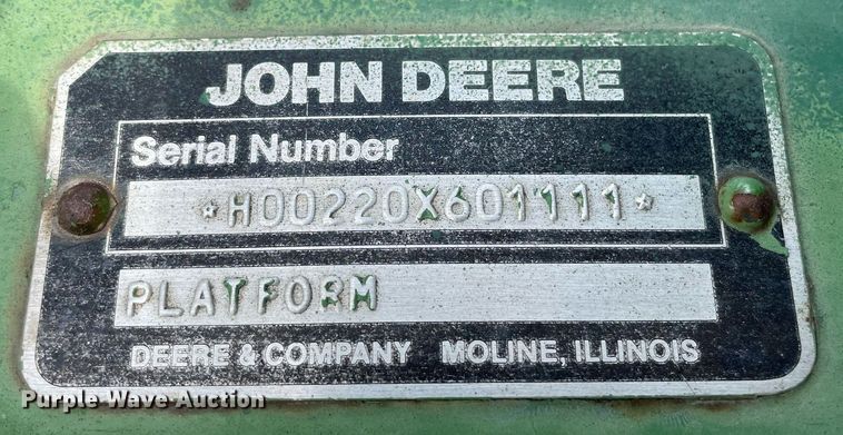 image for item LS9321 1980 John Deere 7720 Turbo  combine