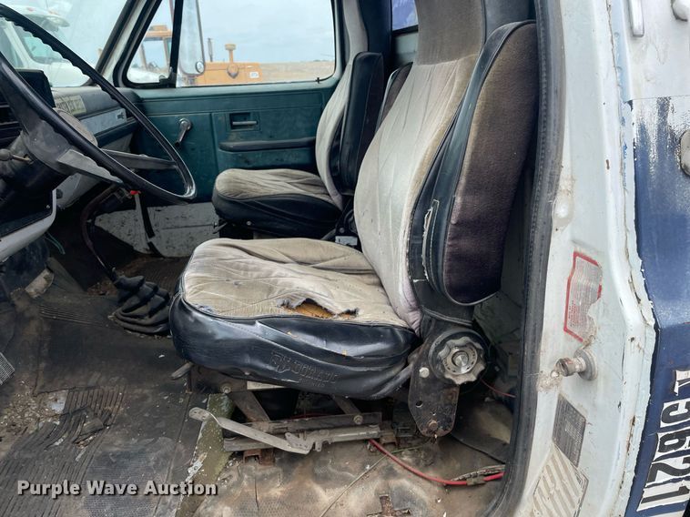 image for item LS9346 1982 GMC Sierra 7500  dump flatbed truck