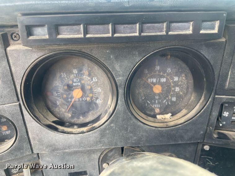 image for item LS9346 1982 GMC Sierra 7500  dump flatbed truck