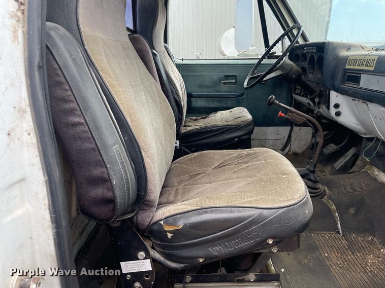 image for item LS9346 1982 GMC Sierra 7500  dump flatbed truck