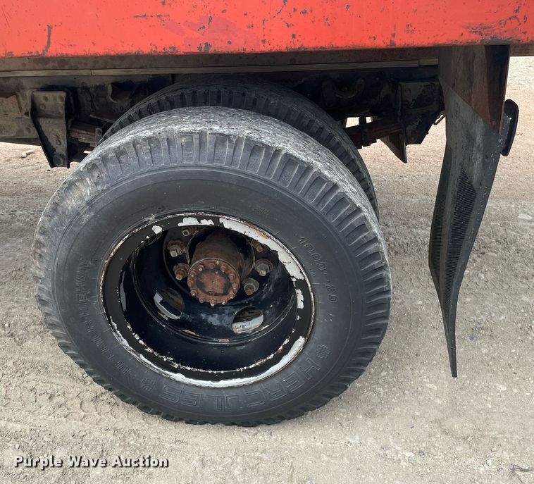 image for item LS9346 1982 GMC Sierra 7500  dump flatbed truck