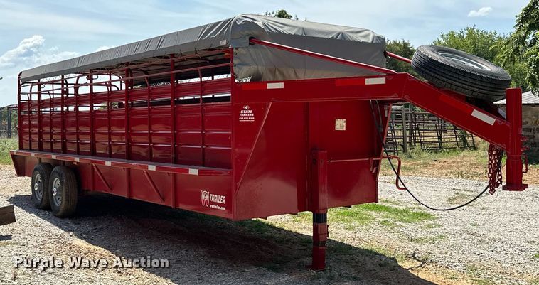 image for item MB9678 2018 W-W  livestock trailer