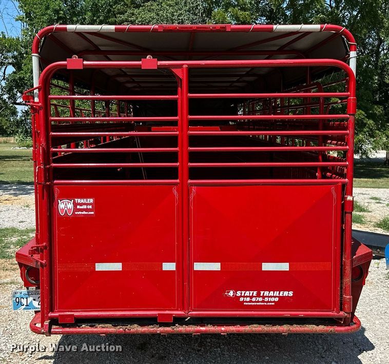 image for item MB9678 2018 W-W  livestock trailer