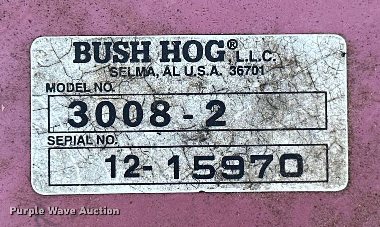 image for item MB9679 Bush Hog 3008-2  rotary mower
