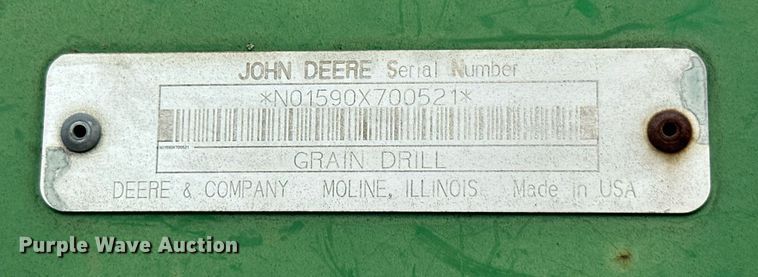 image for item MB9687 John Deere 1590  grain drill
