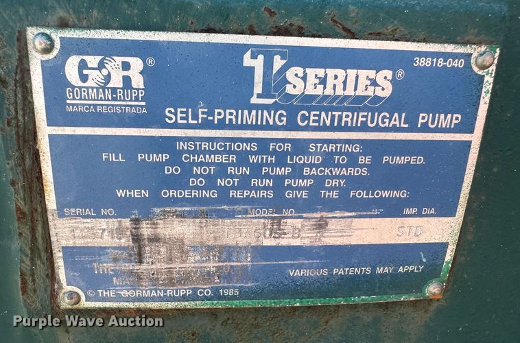 image for item NM9317 Gorman Rupp  centrifugal pump