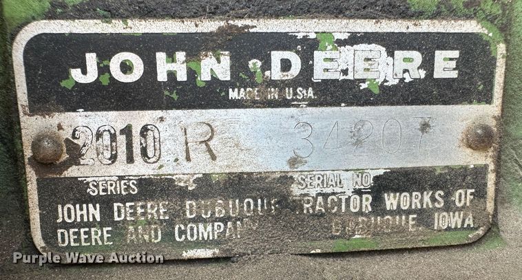 image for item NM9438 1963 John Deere 2010  tractor
