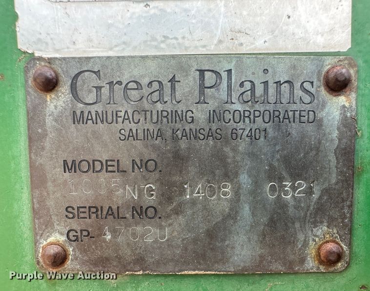 image for item NM9439 Great Plains 1005NG  no-till grain drill