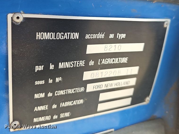 image for item NT9760 Ford 8210 Series III  MFWD tractor