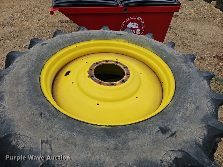 image for item NT9786 (2) 20.8R42 dual tires and wheels