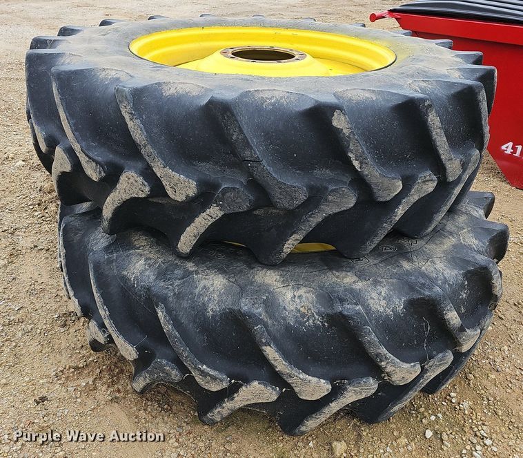 image for item NT9786 (2) 20.8R42 dual tires and wheels