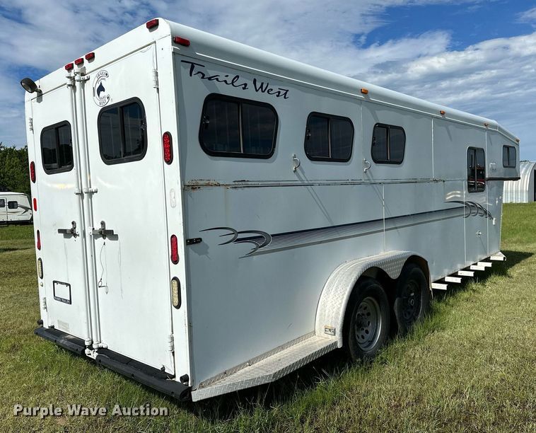 image for item OC9099 2002 Trails West  horse trailer