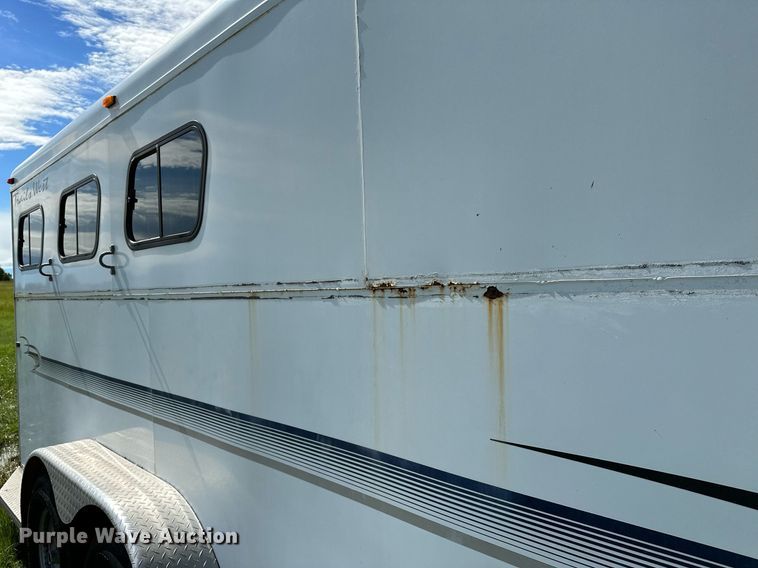 image for item OC9099 2002 Trails West  horse trailer