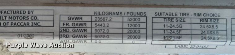 image for item DI7891 2000 Peterbilt 378  semi truck