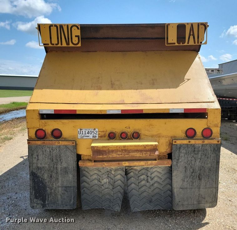 image for item DQ7481 1989 Clement  bottom dump trailer