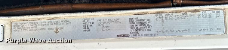 image for item KW9176 1996 Freightliner FLD semi truck