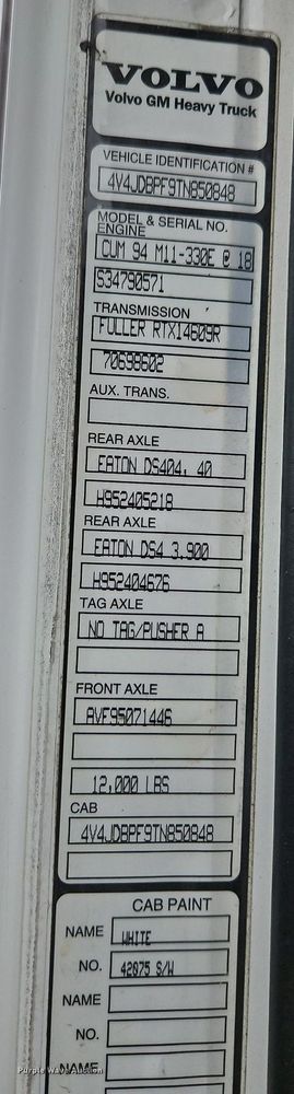 image for item LM9053 1996 Volvo WG  rollback truck