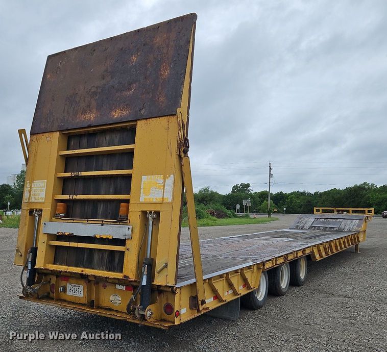 image for item LM9054 1996 Load King  drop deck equipment trailer