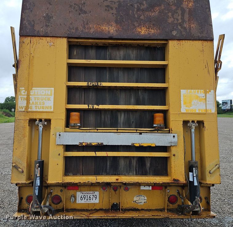 image for item LM9054 1996 Load King  drop deck equipment trailer