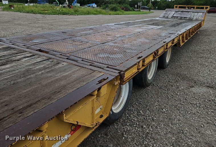image for item LM9054 1996 Load King  drop deck equipment trailer
