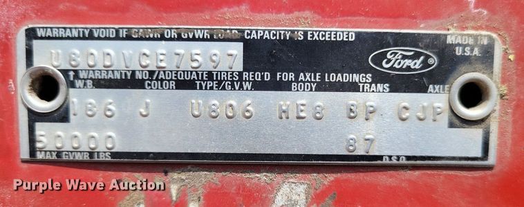 image for item LS9565 1978 Ford LT8000  semi truck