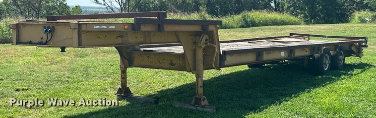 image for item MB9668 2005 Shop built  drop deck equipment trailer