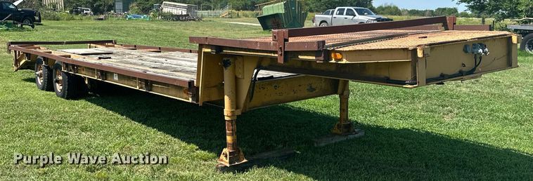 image for item MB9668 2005 Shop built  drop deck equipment trailer