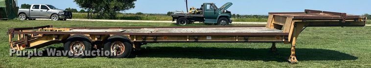 image for item MB9668 2005 Shop built  drop deck equipment trailer