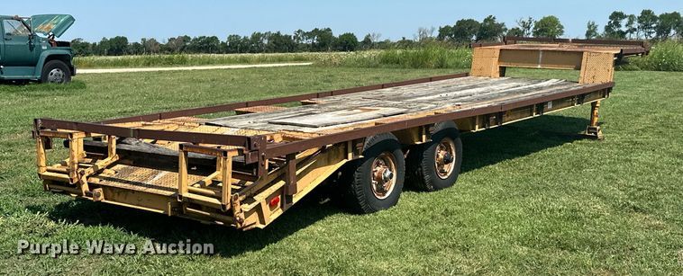 image for item MB9668 2005 Shop built  drop deck equipment trailer