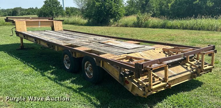 image for item MB9668 2005 Shop built  drop deck equipment trailer