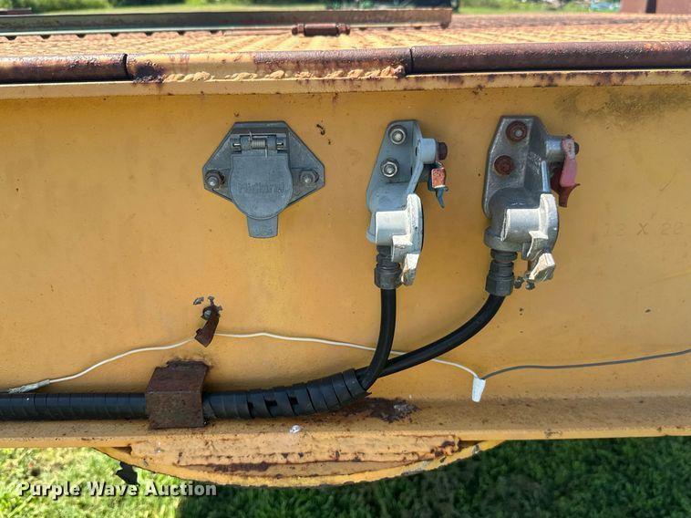 image for item MB9668 2005 Shop built  drop deck equipment trailer