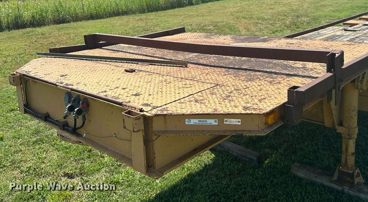 image for item MB9668 2005 Shop built  drop deck equipment trailer