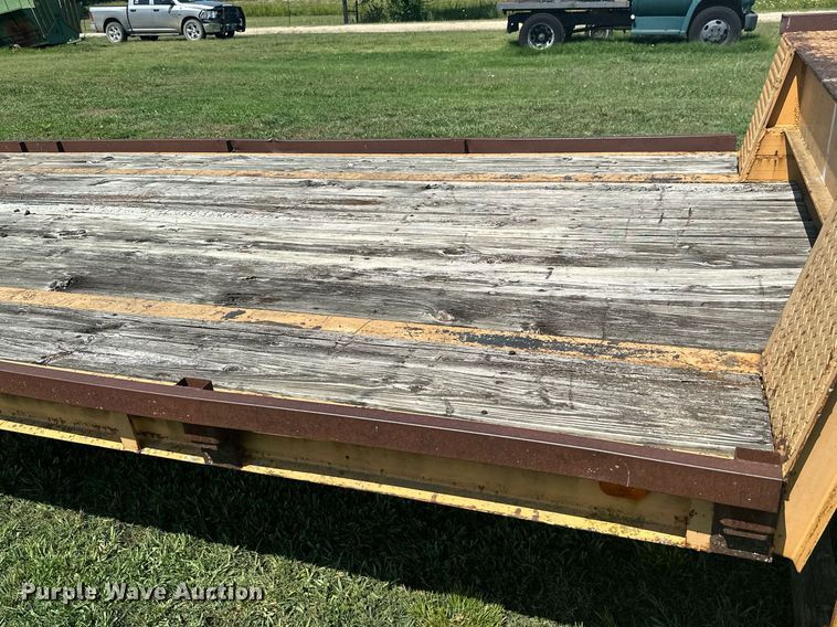 image for item MB9668 2005 Shop built  drop deck equipment trailer