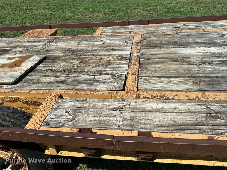 image for item MB9668 2005 Shop built  drop deck equipment trailer