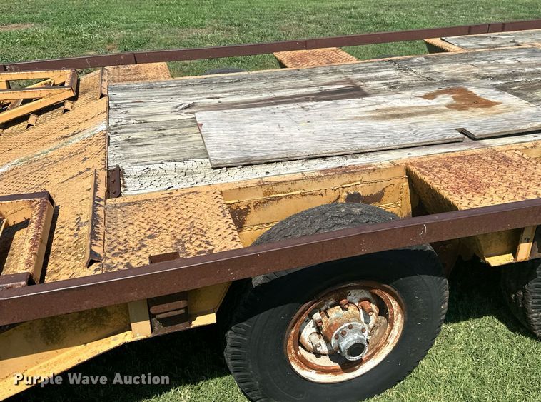 image for item MB9668 2005 Shop built  drop deck equipment trailer