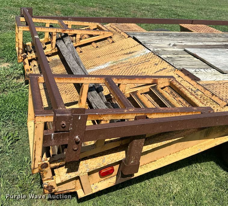 image for item MB9668 2005 Shop built  drop deck equipment trailer