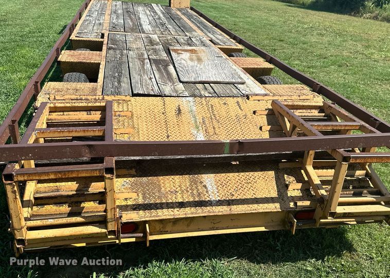 image for item MB9668 2005 Shop built  drop deck equipment trailer