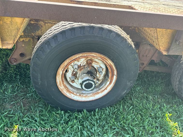 image for item MB9668 2005 Shop built  drop deck equipment trailer