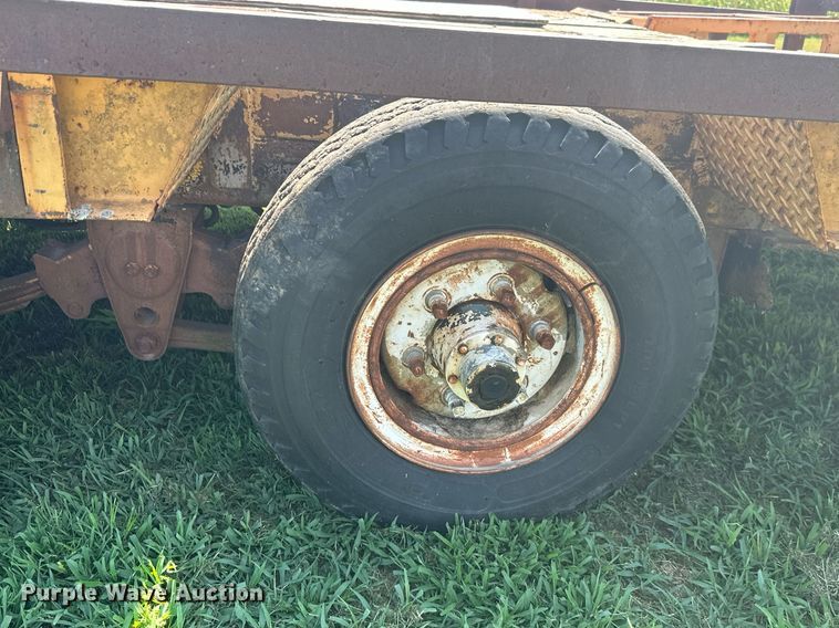 image for item MB9668 2005 Shop built  drop deck equipment trailer