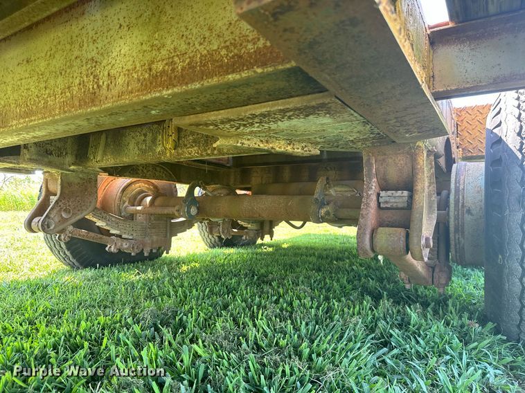image for item MB9668 2005 Shop built  drop deck equipment trailer