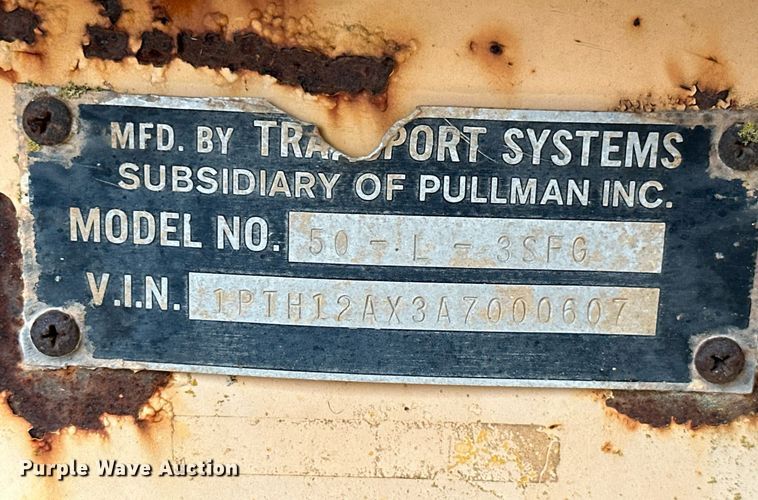 image for item MB9683 1980 Transport Systems 50-L-3SFG  lowboy equipment trailer